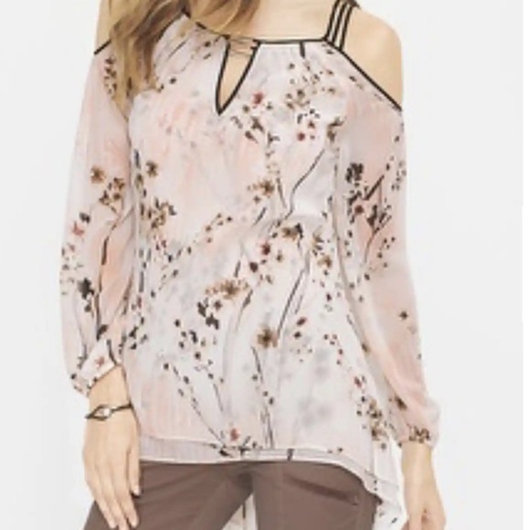 White House‎ Black Market open shoulder blouse. - Picture 2 of 14